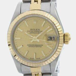 Rolex Datejust 18K Gold Steel Automatic Ladies Watch 26 mm 