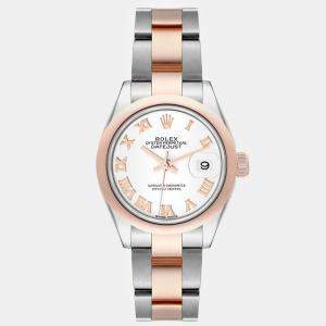 Rolex Datejust Steel Everose Rose Gold White Dial Ladies Watch 279161