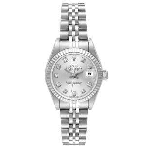 Rolex Datejust Steel White Gold Diamond Dial Ladies Watch 26.0 mm