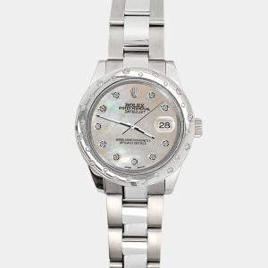 Rolex Custom Champagne  Diamonds Stainless Steel Datejust 178240 Automatic Women's Wristwatch 31mm