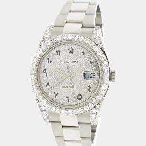 Rolex Customised  5.57CT Diamond Stainless Steel Datejust II 116300 Automatic Men's Wristwatch 41mm