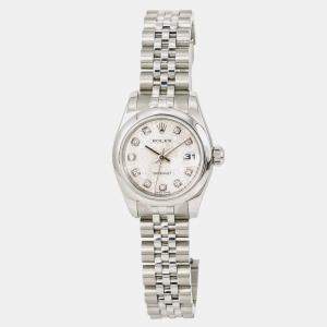 Rolex Silver Stainless Steel Datejust 179160 Automatic Women's Wristwatch 26mm