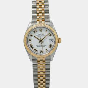Rolex Datejust 278273 White Dial 18K Yellow Gold Stainless Steel  Automatic Women's Wristwatch 31 mm