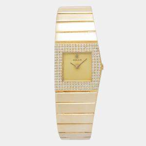 Rolex Cellini King Midas 4609 3065 Manual Winding Gold 18K Yellow Gold Women's Wristwatch 27mm