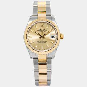 Rolex Datejust 278273 Automatic Champagne 18k Yellow Gold Stainless Steel Women's Wristwatch 31 mm