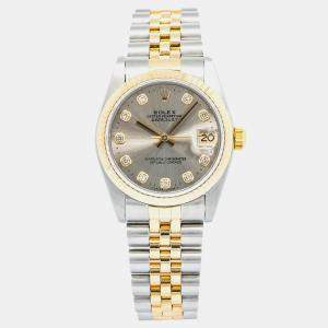 Rolex Datejust 68273 Automatic Gold 18K Yellow Gold Stainless Steel Women's Wristwatch 31 mm