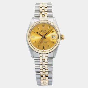 Rolex Datejust 6827 Automatic Gold 18K Yellow Gold Women's Wristwatch 31 mm