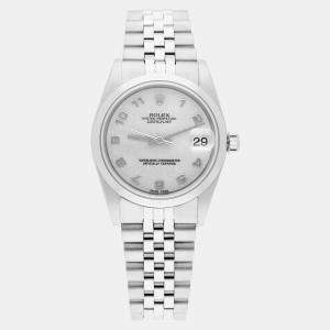 Pre Owned Rolex Datejust 78240 Automatic Silver Stainless Steel Women's Wristwatch 31 mm
