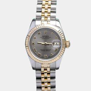 Pre Owned Rolex Datejust 179173 Automatic Steel Stainless Steel 18K Yellow Gold Women's Wristwatch 26 mm