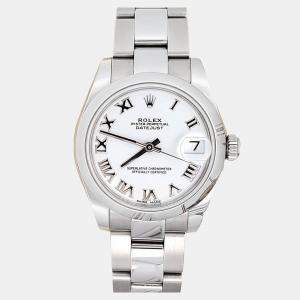 Pre Owned Rolex Datejust 178240 Automatic White Stainless Steel Women's Wristwatch 31 mm