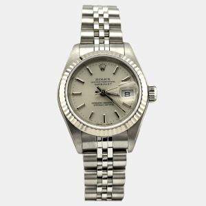 Pre Owned Rolex Datejust 79174 Automatic Silver Stainless Steel Women's Wristwatch 26mm