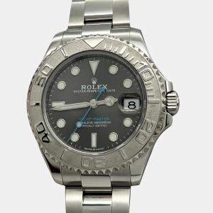 Pre Owned Rolex Yacht-Master 268622 Automatic Rhodium Stainless Steel Women's Wristwatch 37 mm