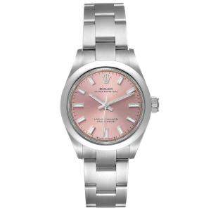 Rolex Pink Stainless Steel Oyster Perpetual 276200 Women's Wristwatch 28 MM