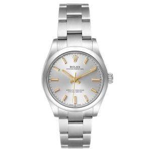 Rolex Silver Stainless Steel Oyster Perpetual Automatic 277200 Women's Wristwatch 31 MM