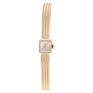 Rolex Champagne 14K Gold Vintage Women's Wristwatch 13 mm