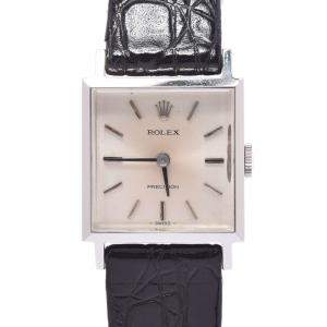 Rolex Silver Stainless Steel Prescription 2639 Manual Winding Women's Wristwatch 20 MM