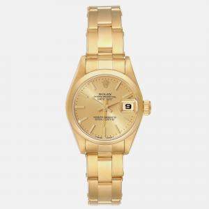 Rolex President Datejust Yellow Gold Ladies Watch 69168