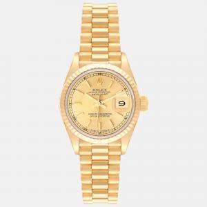 Rolex Datejust President Yellow Gold Ladies Watch 69178 26 mm