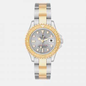 Rolex Yachtmaster Steel Yellow Gold Slate Dial Ladies Watch 69623