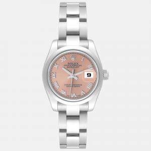 Rolex Datejust Salmon Roman Dial Steel Ladies Watch 26 mm