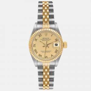 Rolex Datejust Champagne Dial Steel Yellow Gold Ladies Watch 26 mm