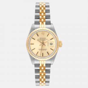 Rolex Datejust Champagne Dial Steel Yellow Gold Ladies Watch 26 mm