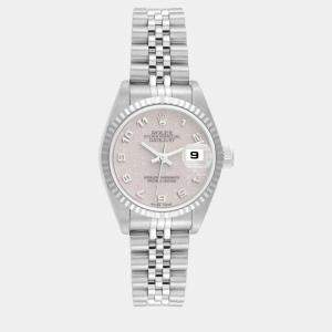 Rolex Datejust Steel White Gold Silver Dial Ladies Watch 26.0 mm