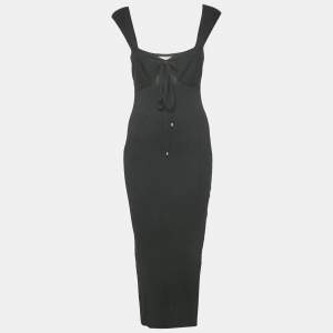 Pre Owned Runaway The Label Black Knit Cut-out Maxi Dress S