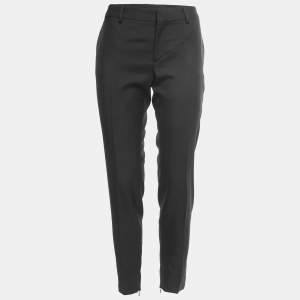Saint Laurent Black Wool Tailored Trousers M