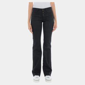 Saint Laurent Paris Black Cotton Wide Leg Jeans M (SIZE 29)