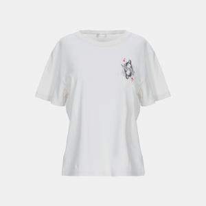 Saint Laurent Off White Jersey T-Shirt XS