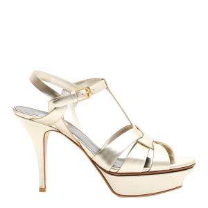 مملوكة مسبقًا Saint Laurent Tribute Sandals Size EU 38