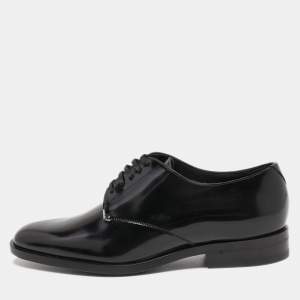 Saint Laurent Black Leather Lace Up Derby Size 36
