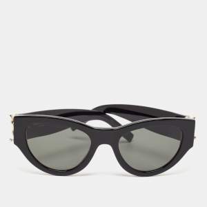 Saint Laurent Black SL M94 Monogram Cat Eye Sunglasses