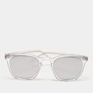 مملوكة مسبقًا Saint Laurent Paris Grey Mirrored SL 28 012 Square Sunglasses