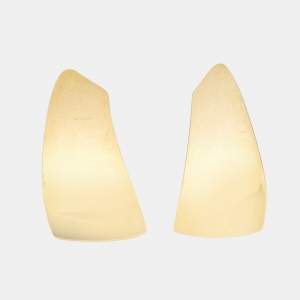 Saint Laurent Paris  Gold Tone Clip On Earrings