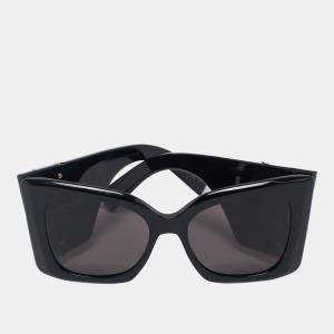 Saint Laurent Black SL M119 Blaze Butterfly Sunglasses