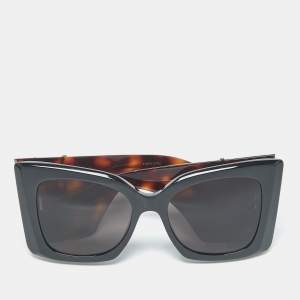 مملوكة مسبقًا Saint Laurent Black/Brown SL M119 Cat Eye Sunglasses
