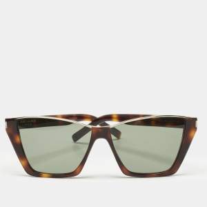 Pre Owned Saint Laurent Tortoise Brown SL369 Kate Cat Eye Sunglasses