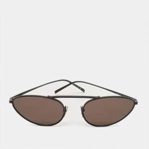 Pre Owned Saint Laurent Black SL 538 Cat Eye Sunglasses