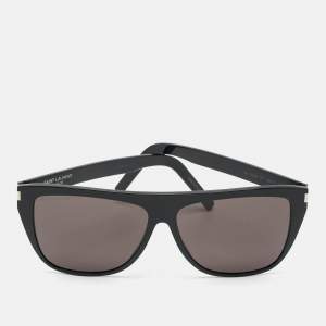 Pre Owned Saint Laurent Black SL1 SLIM 001 Wayfarer Sunglasses