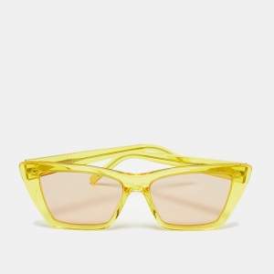 Pre Owned Saint Laurent Yellow SL 279 Mica Cat Eye Sunglasses