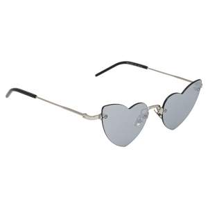 Saint Laurent Paris Silver / Grey SL254 LouLou Rimless Sunglasses