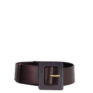 Pre Owned Yves Saint Laurent Brown Textured Leather Belt
