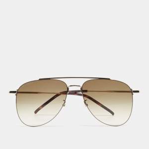 Saint Laurent Silver Acetate SL392 Gradient Sunglasses