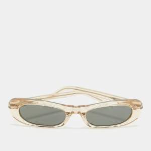 Saint Laurent Black/Beige SL557 Oval Sunglasses