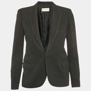 Saint Laurent Black Wool Blazer S