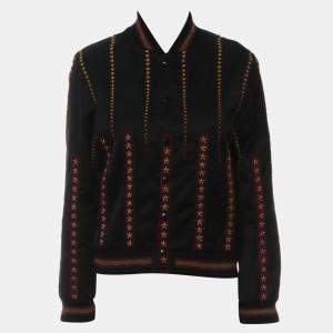 Saint Laurent Paris Stars Embellished Bomber Jacket