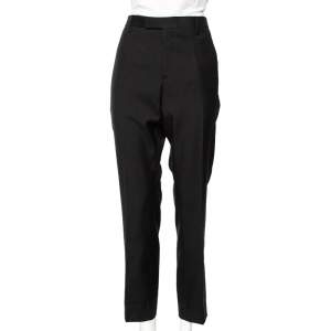 Saint Laurent Black Wool Formal Pants XXL 