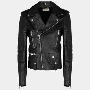 Saint Laurent  Women's Leather Biker Jacket - Black - S